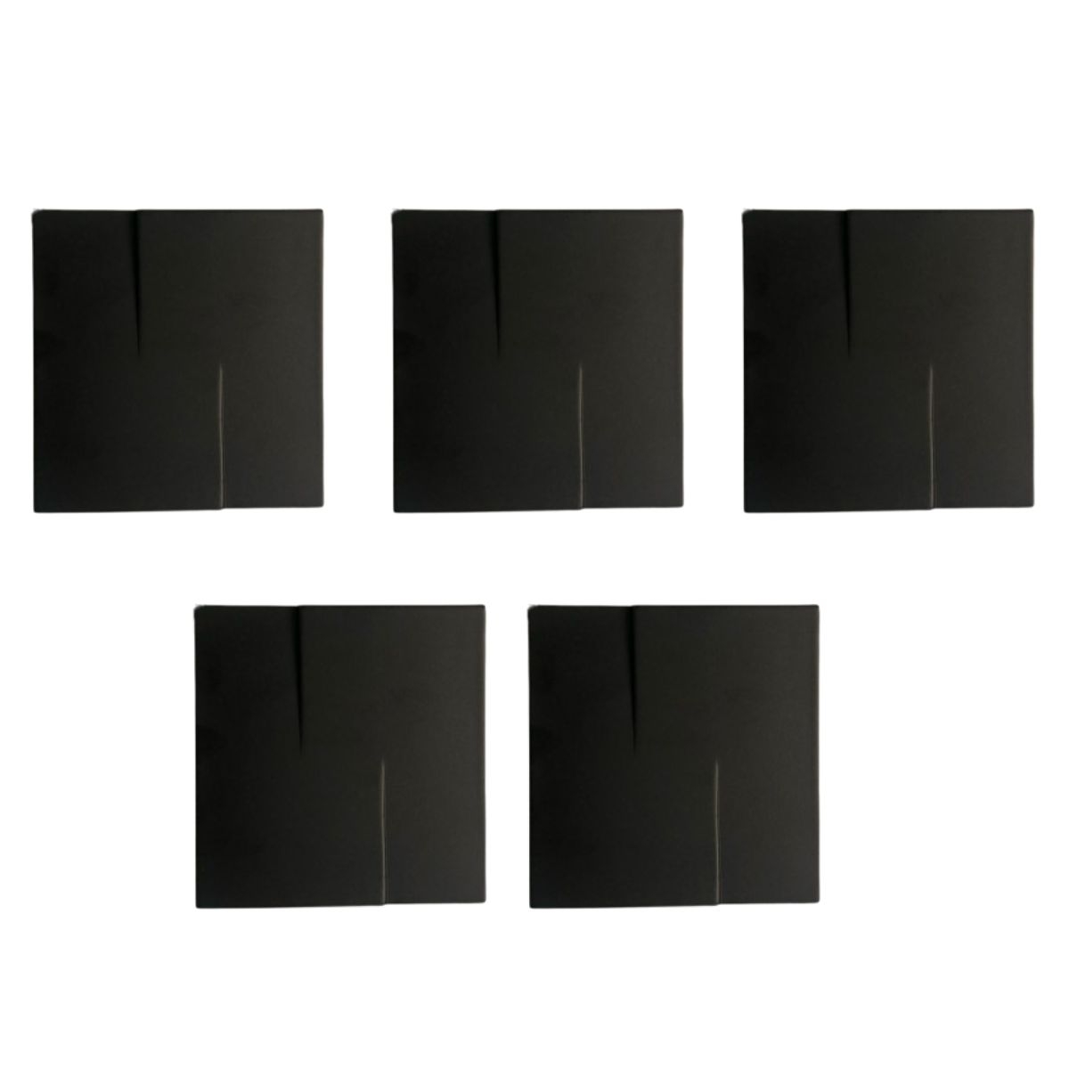 kit 05 und Acabamento Válvula Descarga metal Preto Fosco 