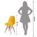 Cadeira Charles Eames Eiffel - Amarelo