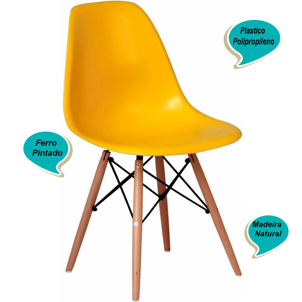 Cadeira Charles Eames Eiffel - Amarelo