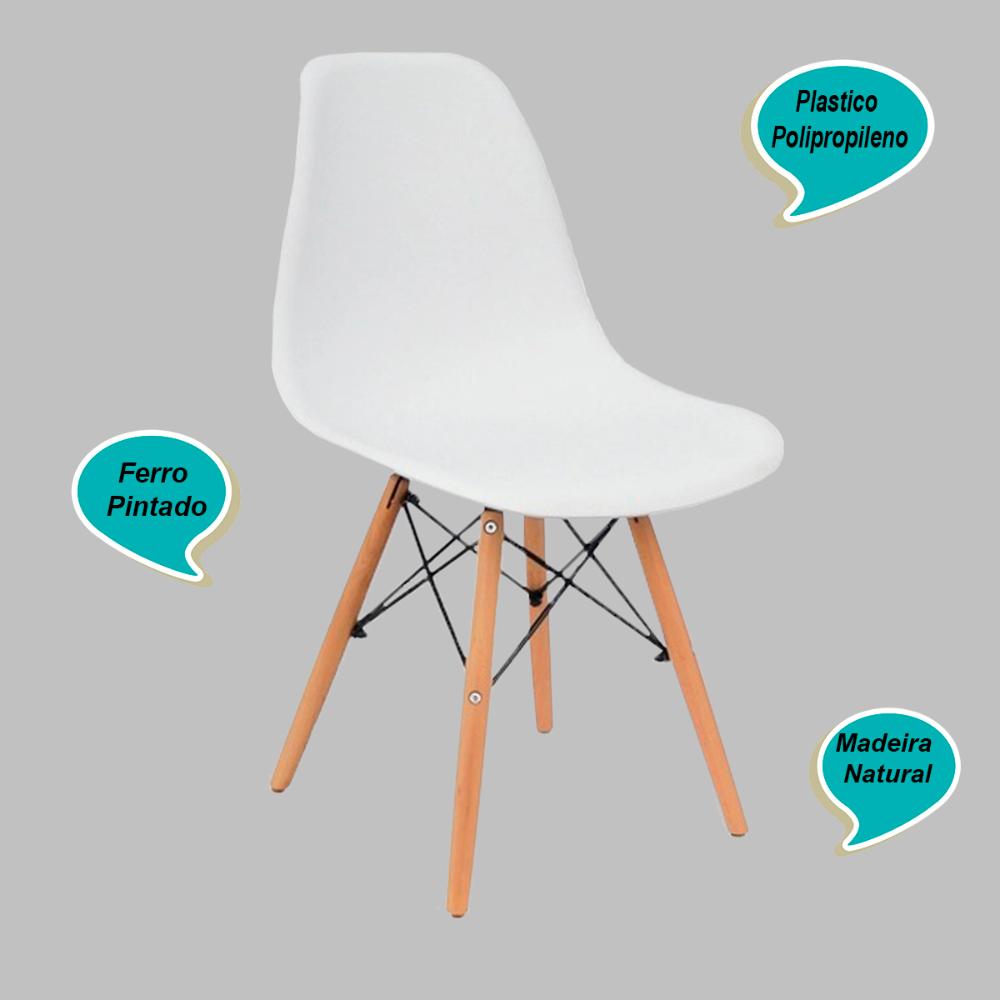 Cadeira Charles Eames Eiffel - Branco