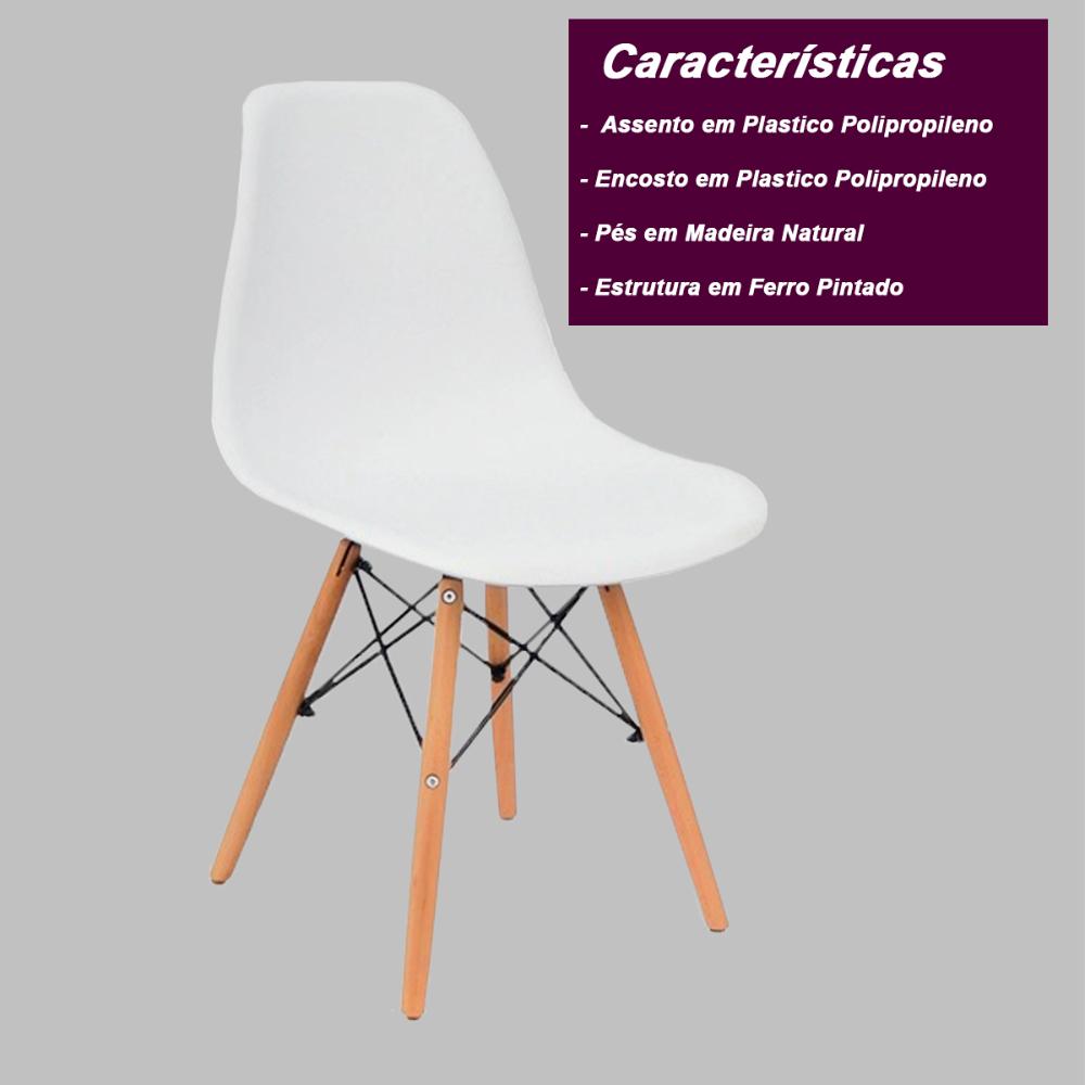 Cadeira Charles Eames Eiffel - Branco