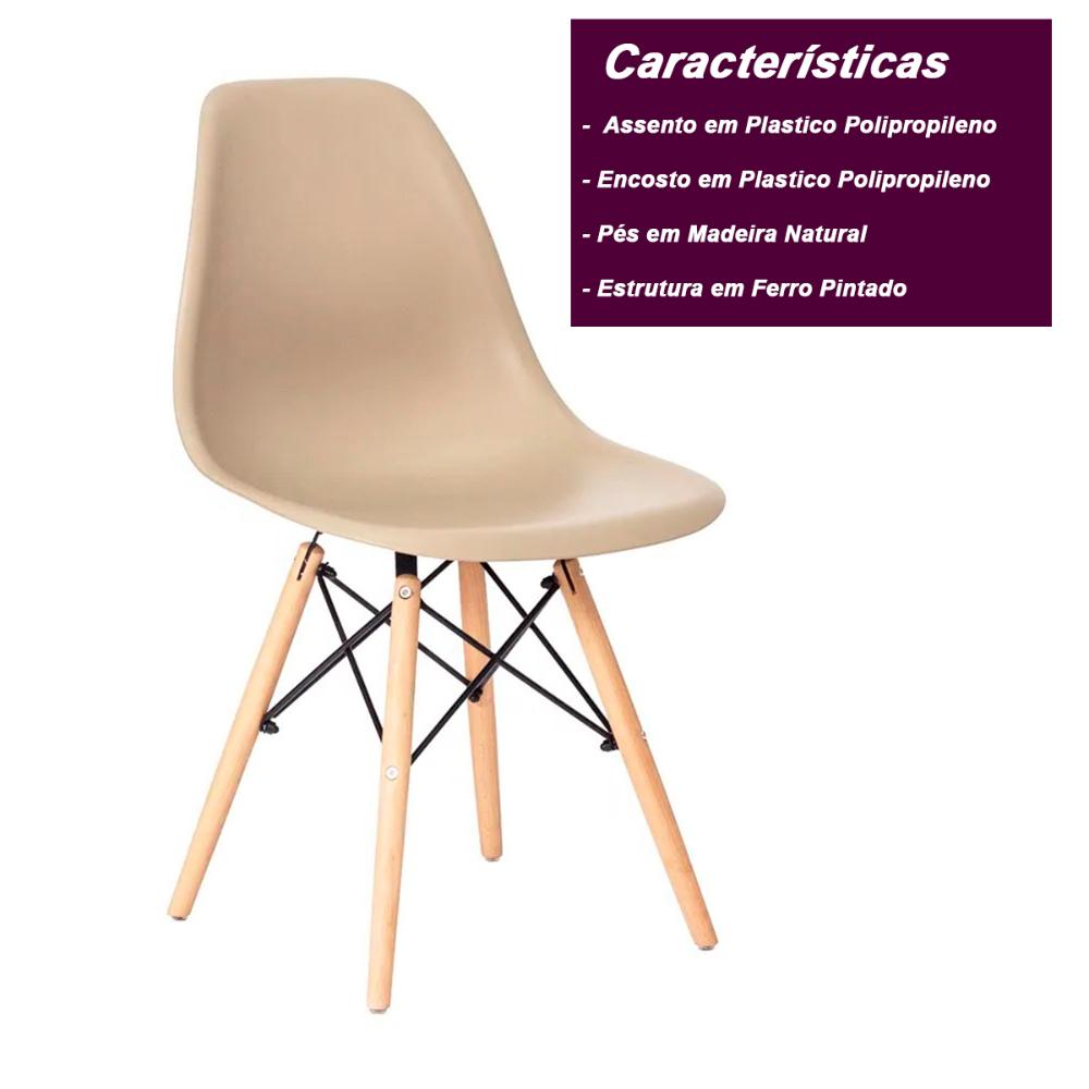 Cadeira Charles Eames Eiffel - Nude