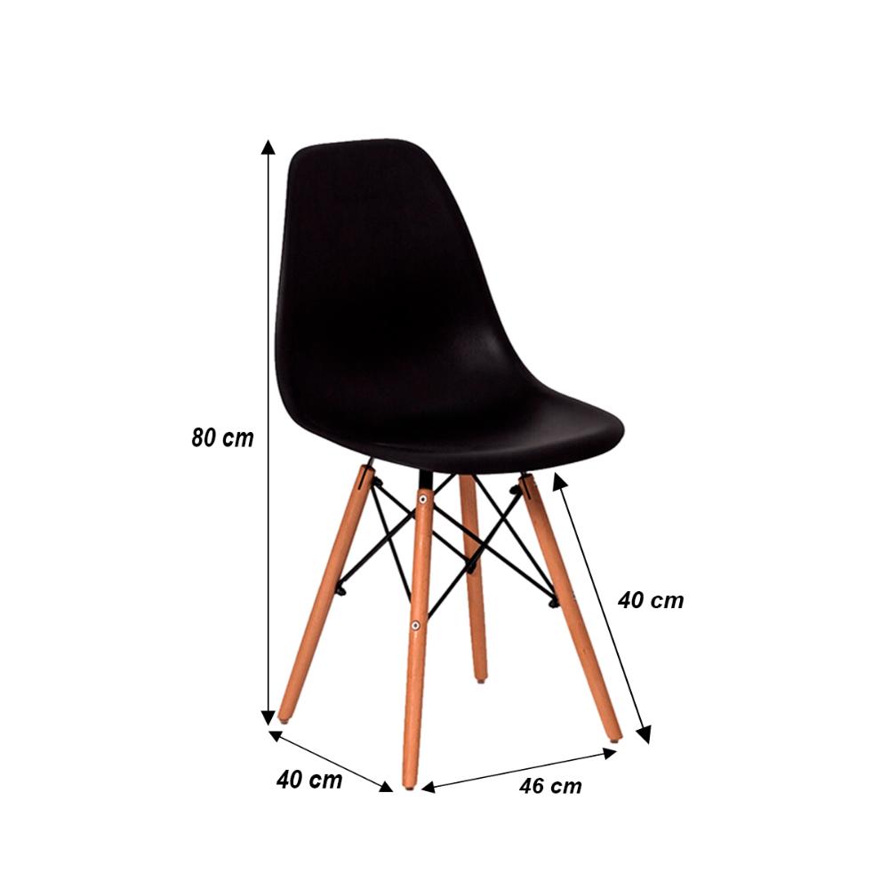 Cadeira Charles Eames Eiffel - Preto