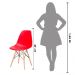 Cadeira Charles Eames Eiffel - Vermelho