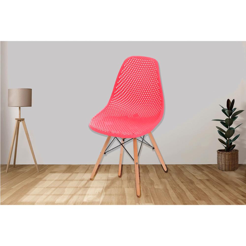 Cadeira Eiffel Colmeia - Vermelho Coral