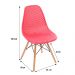 Cadeira Eiffel Colmeia - Vermelho Coral