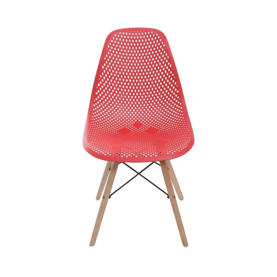Cadeira Eiffel Colmeia - Vermelho Coral