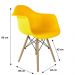 Cadeira Eiffel com Braço - Amarelo