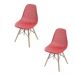 Kit 04 Cadeira Eiffel Colmeia - Vermelho Coral