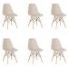 Kit 06 Cadeira Charles Eames Eiffel - Nude
