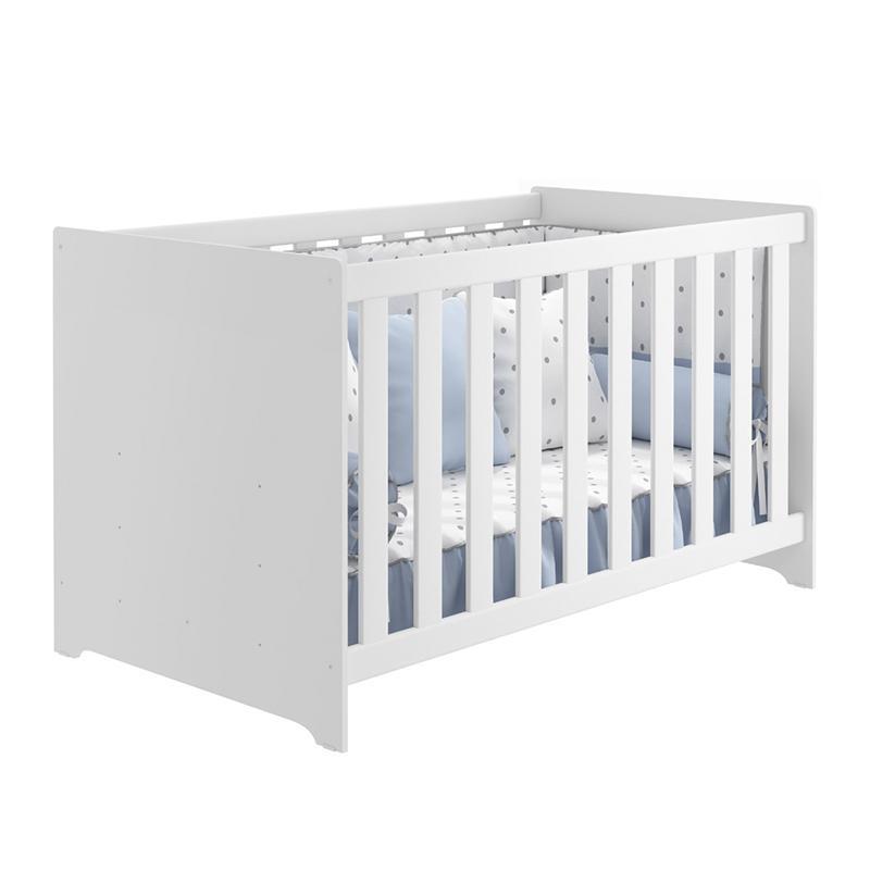 Berço Americano 2x1 Mali Branco Brilho - Reller Móveis