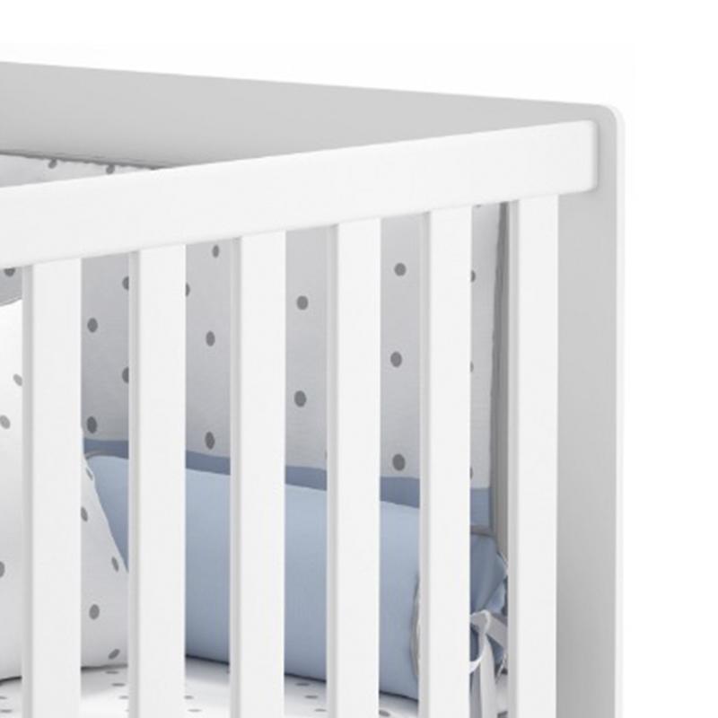 Berço Americano 2x1 Mali Branco Brilho - Reller Móveis