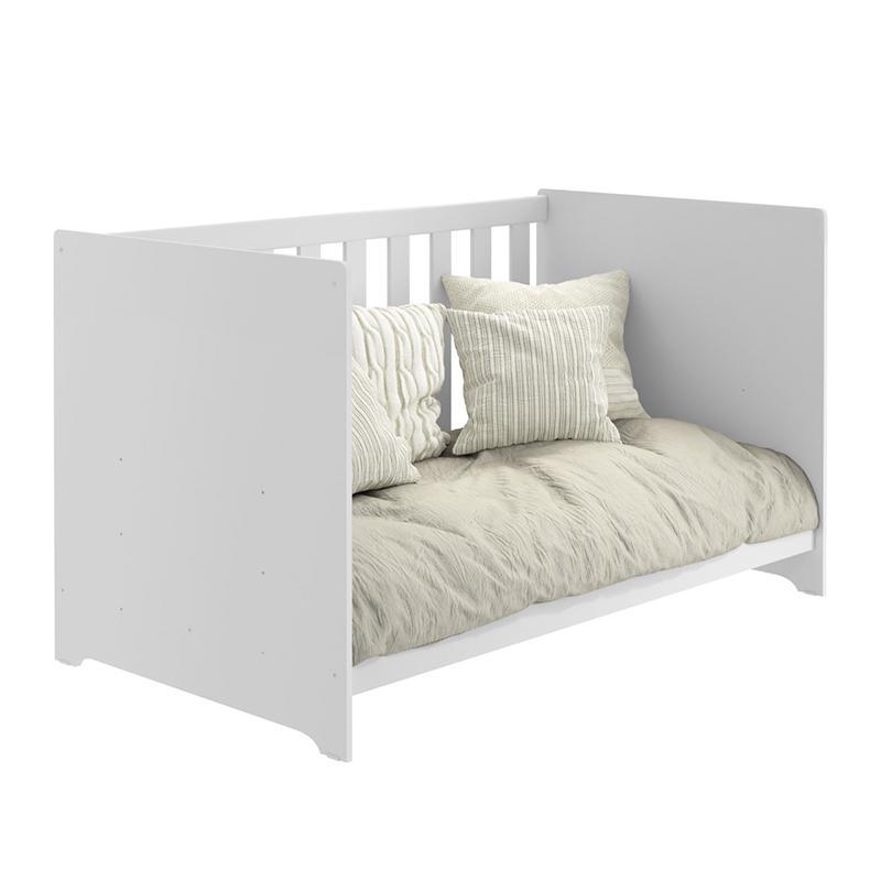 Berço Americano 2x1 Mali Branco Brilho - Reller Móveis