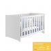 Berço Americano 2x1 Mali Branco Brilho com Colchão Baby Physical - Reller Móveis