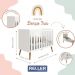Berço Americano Isis Branco com Colchão Baby Physical - Reller Móveis  