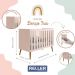 Berço Americano Isis Rosa com Colchão Baby Physical - Reller Móveis