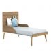 Berço Americano Theo Pés Madeira Natural Branco Fosco/Mezzo com Colchão D18 - Reller Móveis
