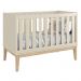 Berço Mini Cama Classic Areia Fosco com Pés Madeira Natural - Reller Móveis