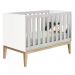 Berço Mini Cama Classic Branco Fosco com Pés Madeira Natural - Reller Móveis
