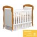 Berço Mini Cama Danny Branco/Savana com Colchão D18 de 10cm - Reller Móveis