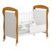 Berço Mini Cama Danny Branco/Savana com Colchão D18 de 10cm - Reller Móveis