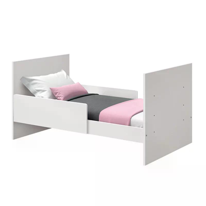 Berço Mini Cama Katatau Branco Brilho com Colchão D18 de 10cm - Reller Móveis