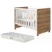 Berço Mini Cama Katatau Flex Branco Brilho/Mezzo com Colchão D18 de 10cm - Reller Móveis