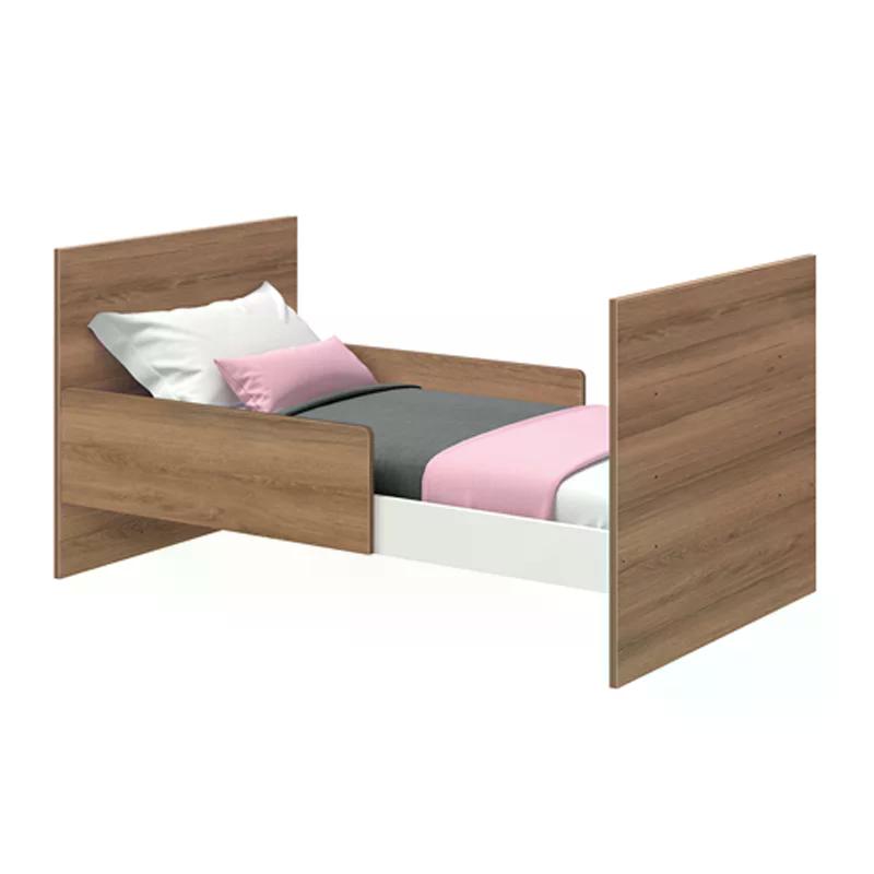 Berço Mini Cama Katatau Flex Branco Brilho/Mezzo com Colchão D18 de 10cm - Reller Móveis