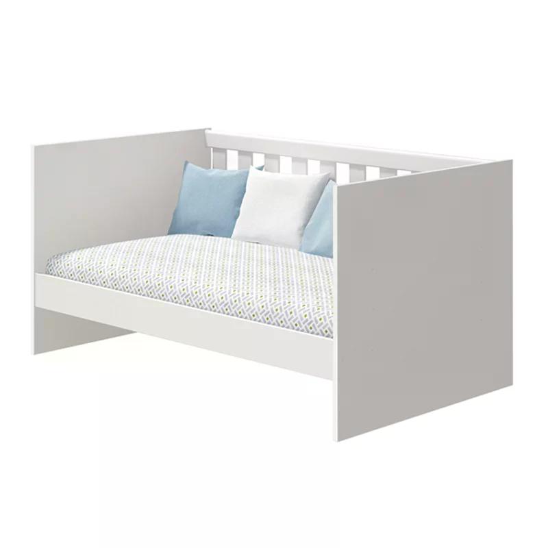 Berço Mini Cama Katatau Flex Branco Fosco com Colchão D18 de 10cm - Reller Móveis
