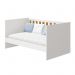 Berço Mini Cama Katatau Flex Branco/Savana com Colchão D18 de 10cm - Reller Móveis