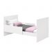 Berço Mini Cama Katatau Flex Branco/Savana com Colchão D18 de 10cm - Reller Móveis