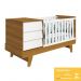Berço Multifuncional Prince Branco/Savana com Colchão D18 - Reller Móveis