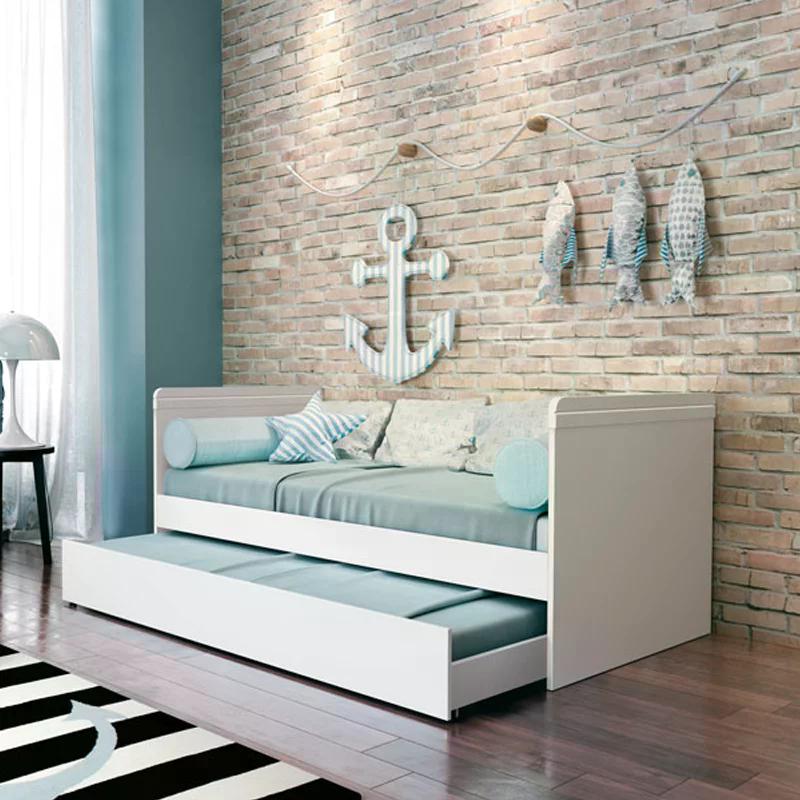 Cama Babá Nuth com Auxiliar Branco Fosco - Reller Móveis