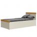 Cama Babá com Auxiliar Nuth Areia/Savana e 2 Colchões Physical - Reller Móveis