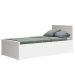 Cama Babá com Auxiliar Nuth Branco Fosco e 2 Colchões Supreme - Reller Móveis 
