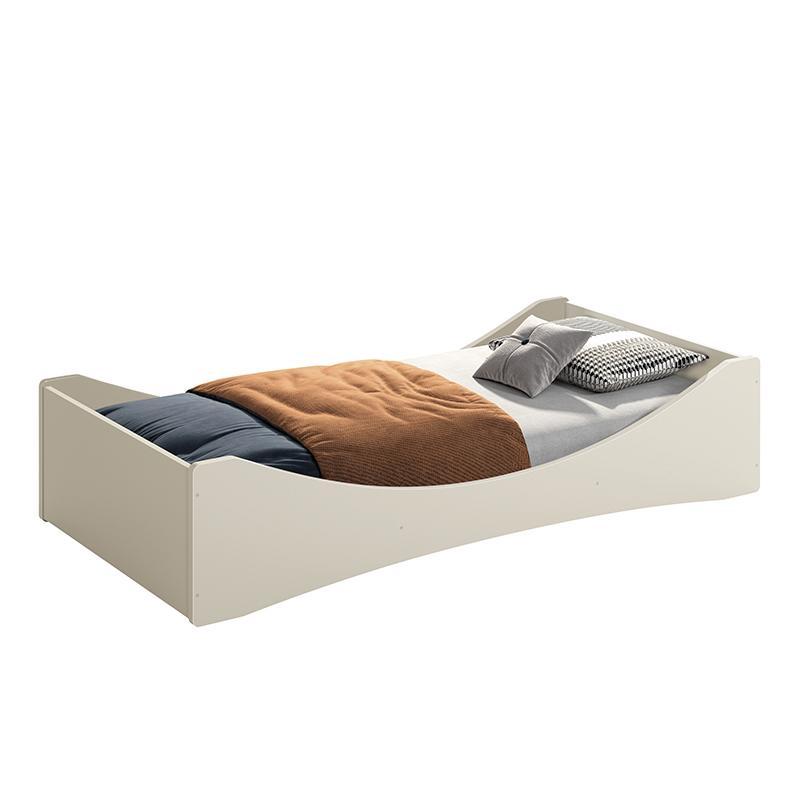 Cama Evolutiva Luna Areia Fosco com 2 Kits Proteção Lateral Lisa - Reller Móveis 