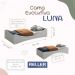 Cama Evolutiva Luna Branco Fosco com 2 Kits Proteção Lateral Lisa e Colchão D33 - Reller Móveis