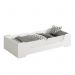 Cama Evolutiva Zaki Branco Fosco com 2 Kits Proteção Lateral Lisa e Colchão D33 - Reller Móveis