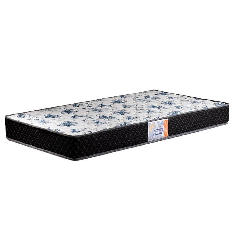 Cama Solteiro Simba Branco Fosco com Pés Madeira Natural e Colchão D33 - Reller Móveis