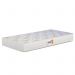 Dormitório Classic 2 Portas Areia Fosco com Pés Madeira Natural e Colchão D18 Branco - Reller Móveis