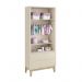 Dormitório Completo Infantil Classic 2 Portas, Cômoda 6 Gavetas e Berço Areia Fosco com Pés Madeira Natural - Reller Móveis