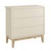Dormitório Infantil Classic 3 Portas, Cômoda 3 Gavetas, Berço Areia Fosco com Pés Madeira Natural e Colchão - Reller Móveis 