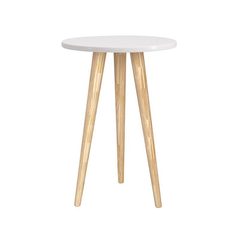 Dormitório Theo Retrô 3 Portas, Cômoda 1 Porta, Berço, Mesa de Apoio Branco Fosco com Pés Madeira Natural e Colchão - Reller Móveis