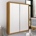 Guarda Roupa Infantil Prince 2 Portas de Correr Branco/Savana - Reller Móveis