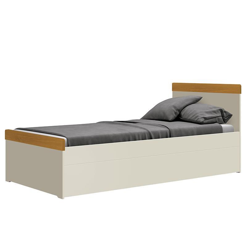 Jogo de Quarto Guarda Roupa Prince e Bicama Nuth Areia/Savana com 2 Colchões Physical - Reller Móveis