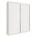 Jogo de Quarto Guarda Roupa Prince e Bicama Nuth Branco Fosco com 2 Colchões Supreme - Reller Móveis