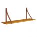 Kit 2 Prateleiras Luna 89,6cm Savana Fosco com Alças de Couro - Reller Móveis 