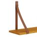 Kit 2 Prateleiras Luna 89,6cm Savana Fosco com Alças de Couro - Reller Móveis 