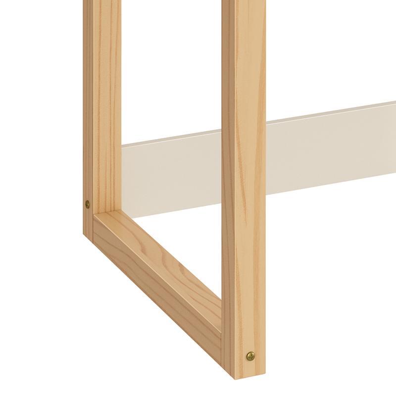 Mesa Infantil Zoe Areia Fosco/Madeira Natural - Reller Móveis  