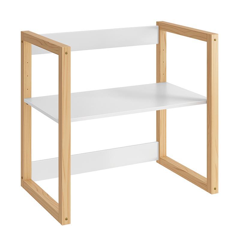 Mesa Infantil Zoe Branco Fosco/Madeira Natural - Reller Móveis